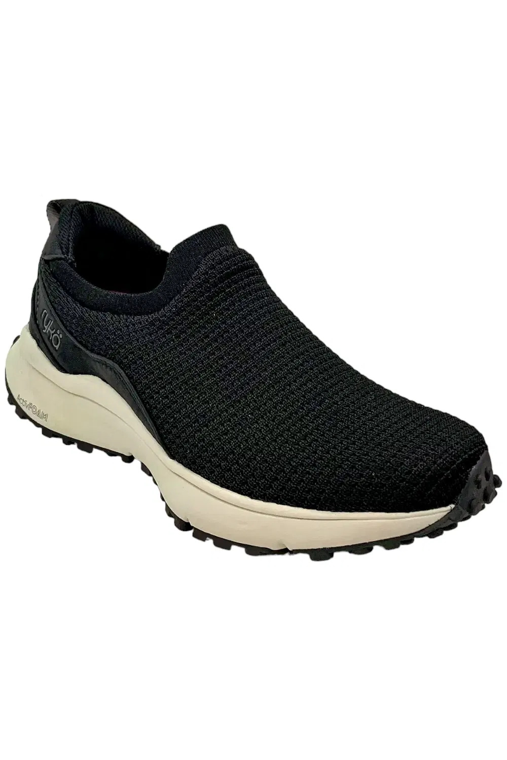 Ryka Washable Stretch Knit Slip-Ons Jumpstart Terra Black