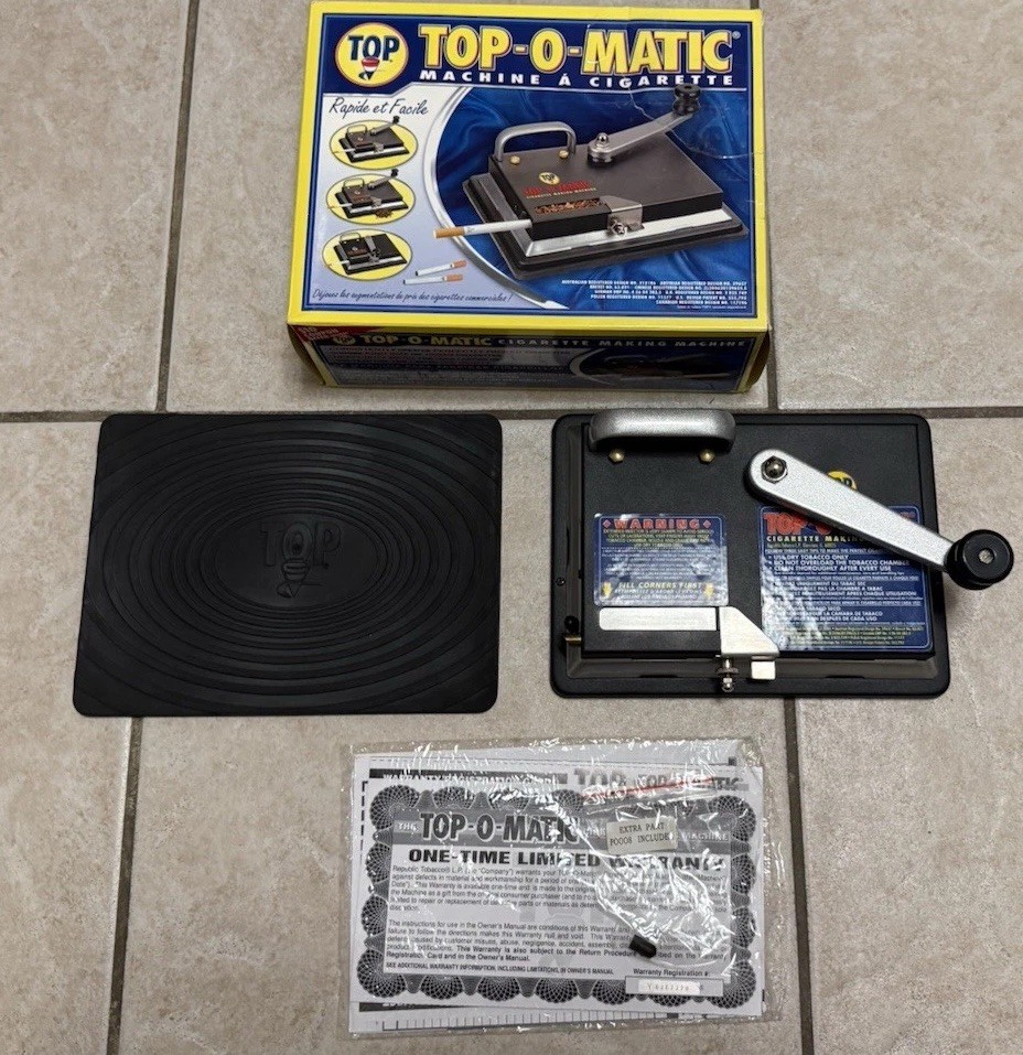 Top-O-Matic Cigarette Rolling Machine Opened Box