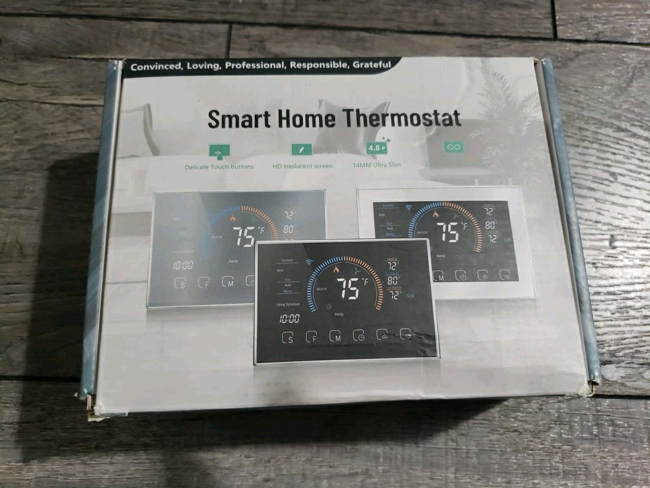 WiFi Thermostat for Home Heat Pump Suitable for Air and Ground Energy Heat Pumps