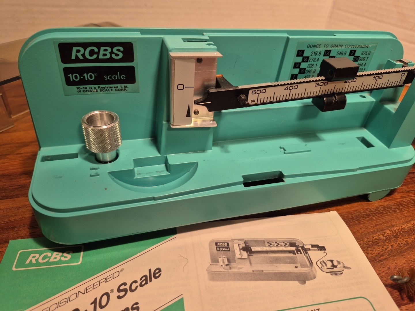 Vtg RCBS Model 10-10 Reloading Beam Scale + Lee Priming Tool + RCBS Funnel