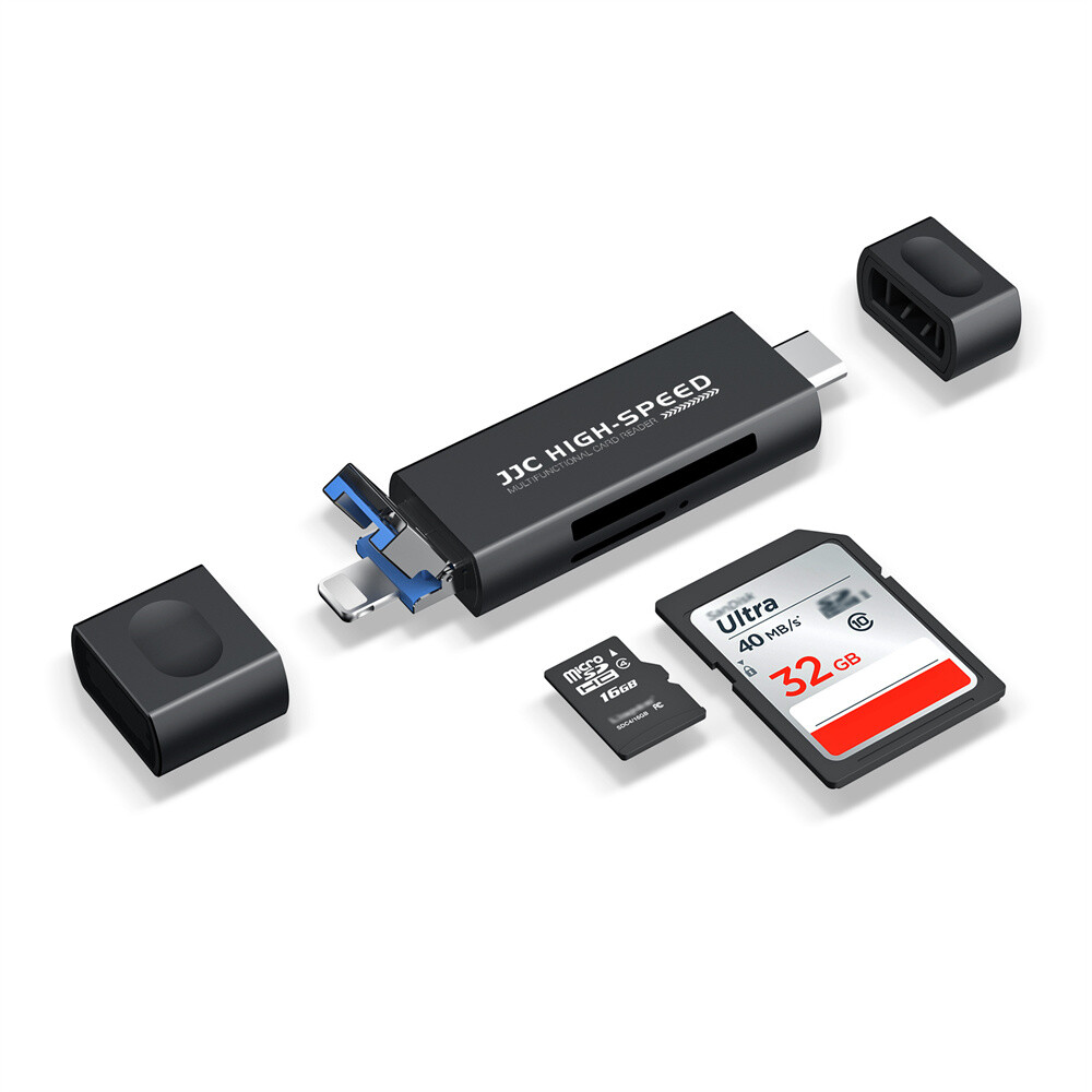 Memory Card Reader USB 3.0 OTG Adapter iPhone Lightning to SD Micro SD SDXC SDHC