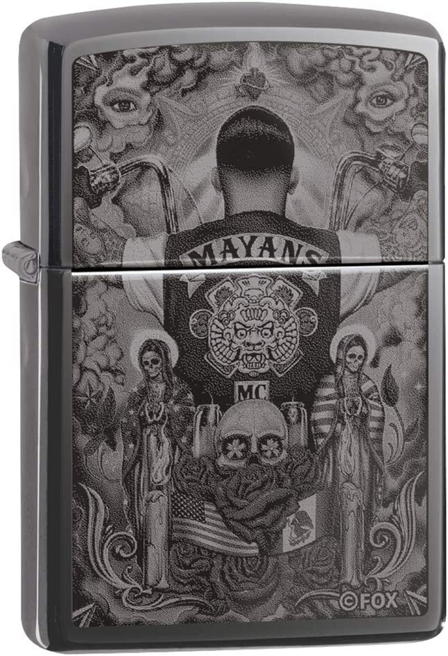 Zippo 49031 Mayans M.C. Black Ice