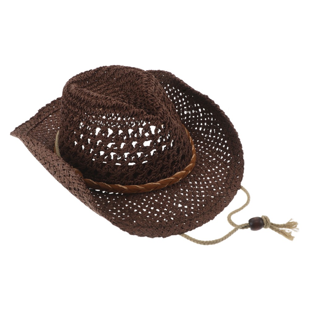 Children Hat, Western Cowgirl Panama Hat, Sun Cap with Wide