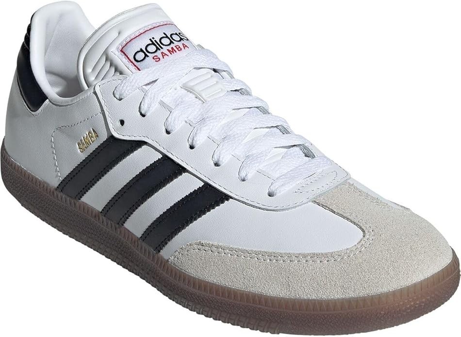 adidas Unisex Samba Indoor Sneaker, White/Black/Vivid Red, 11 US Men - NEW
