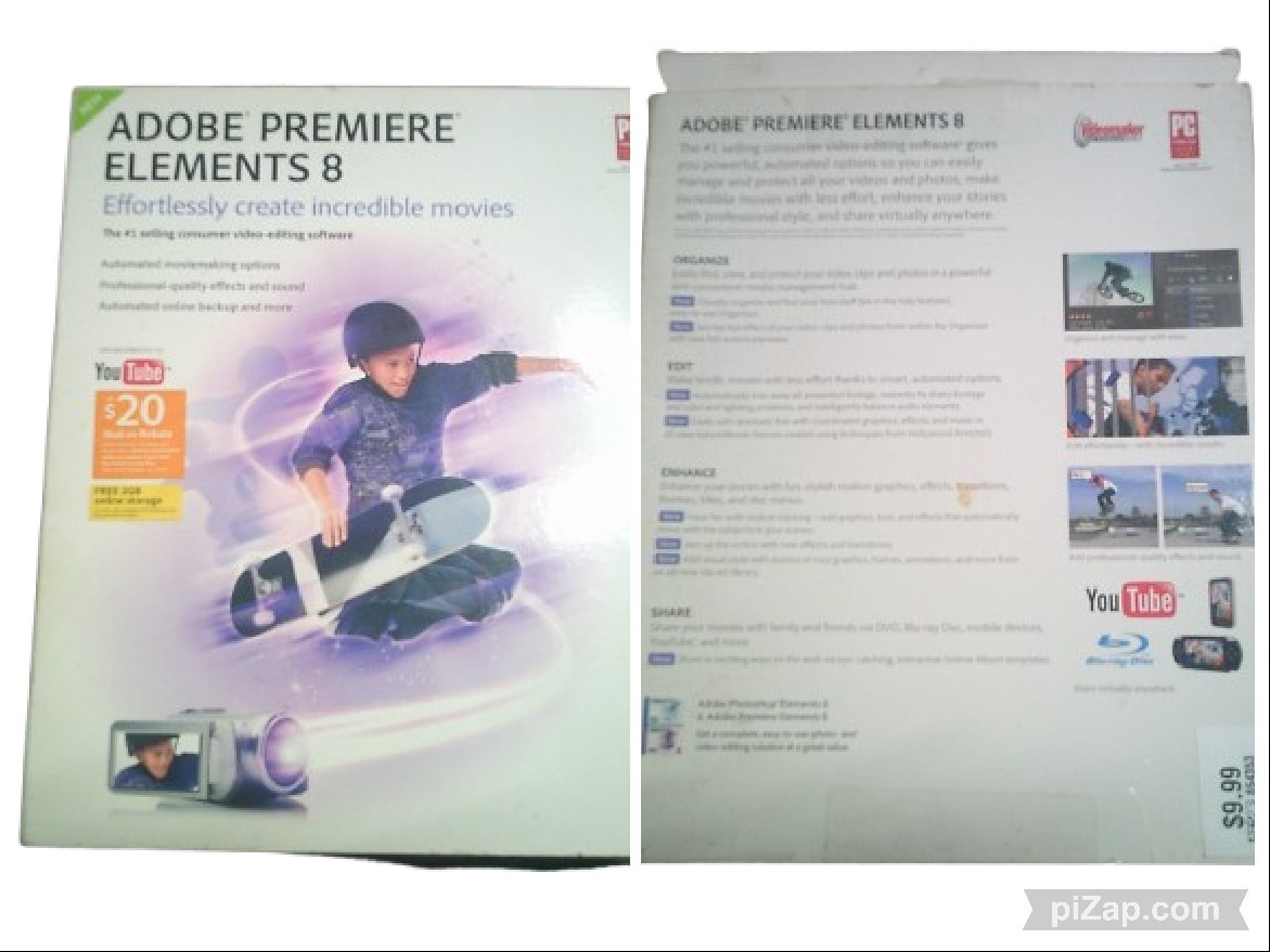Adobe Premiere Elements 8 Education Movie Creator for Windows on DVD