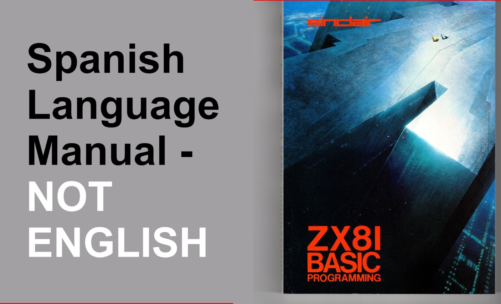 BOOK - ZX81 BASIC PROGRAMMING - SPANISH LANGUAGE EDITION