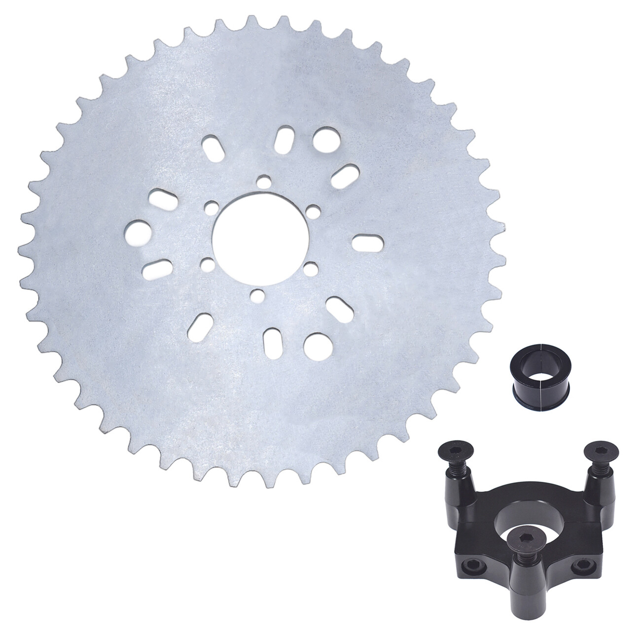 44T Sprocket 1.5" / 1" CNC Adapter For 49cc 50cc 66cc 80cc Motorized Bicycle