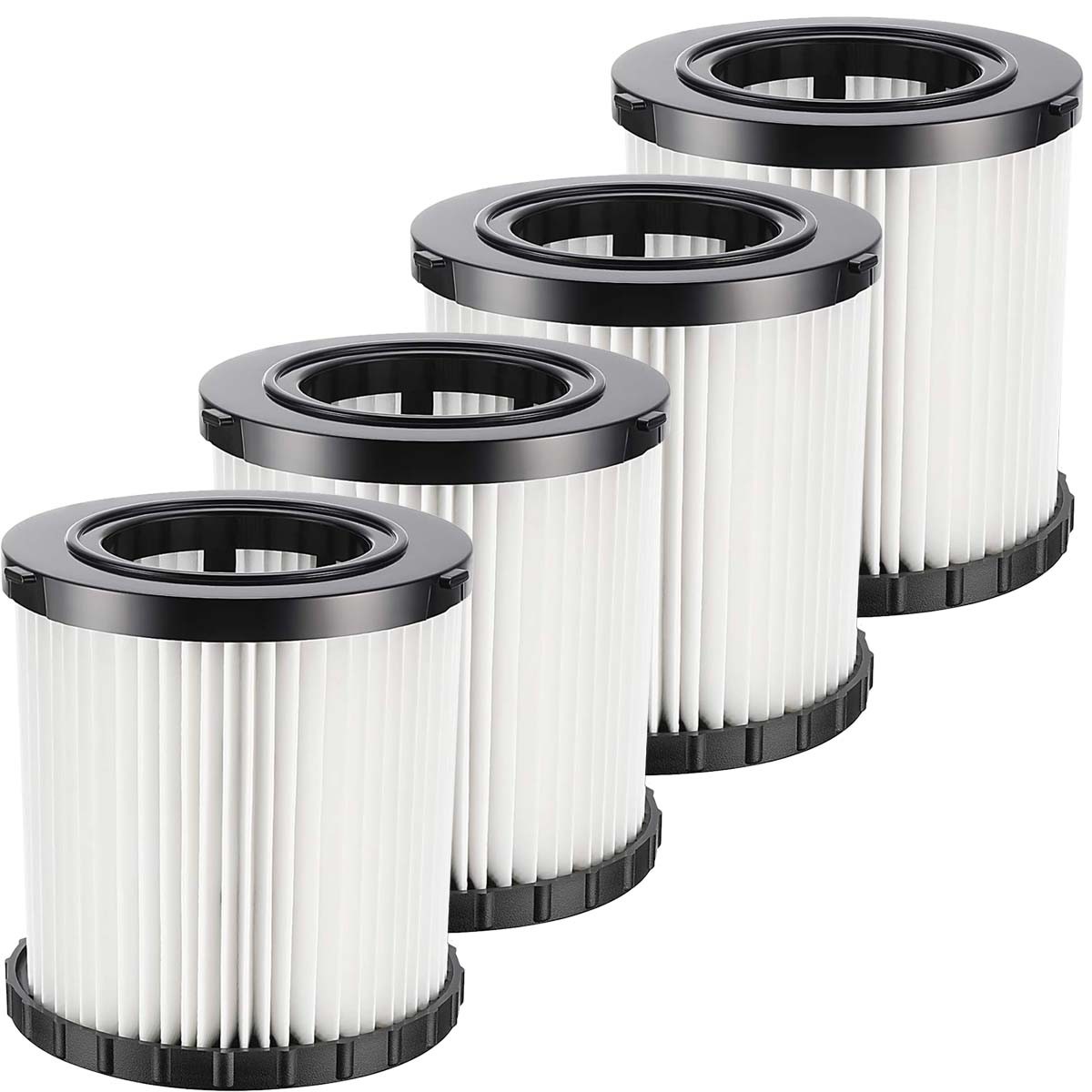1-4 Pack Vacuum HEPA Filter Replace DCV5801H For DeWalt DCV580 DCV581H Washable