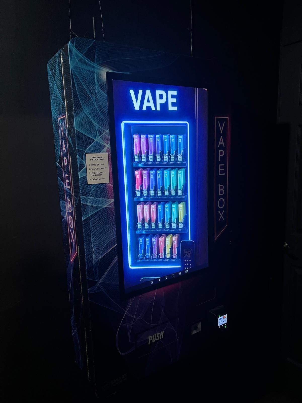 vending machines for sale with card reader