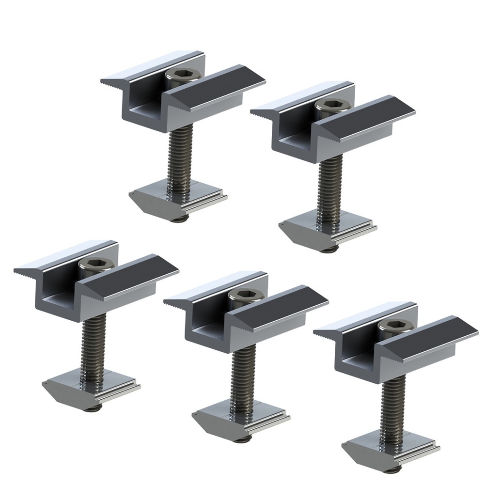 Aluminum Alloy Solar Mounting Bracket Set 5pcs for Various Panel Types