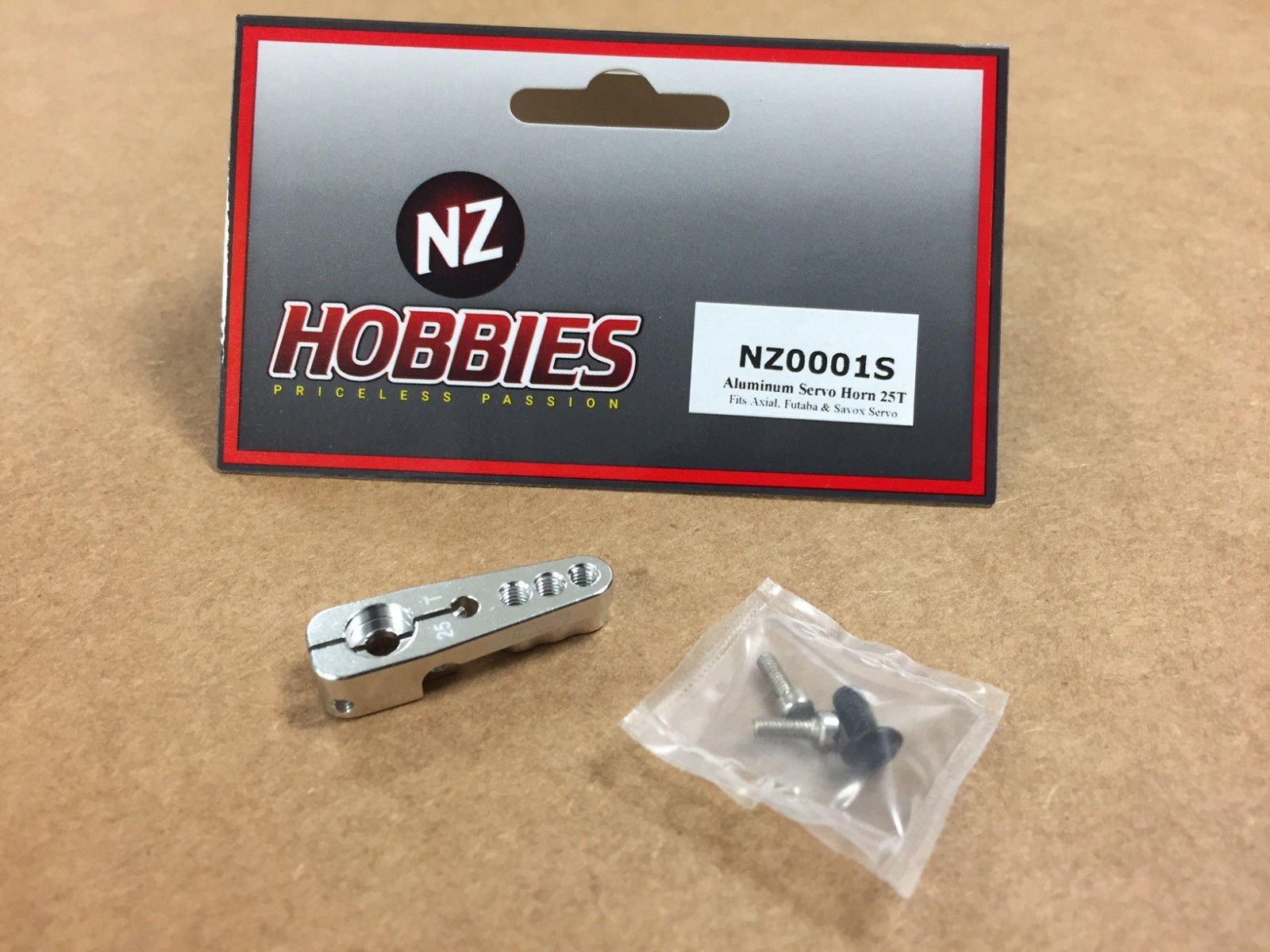 NZHOBBIES Aluminum Servo Horn 25T SILVER EXO Terra Buggy / AX10 / SCX10 / Wraith