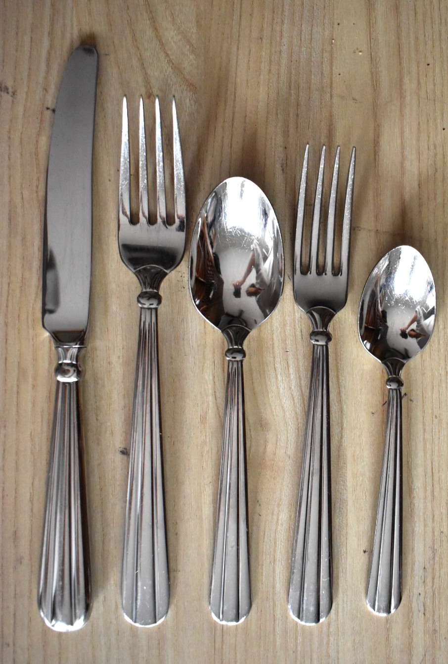 Oneida Unity Pattern USA Heavy Stainless Flatware 47 Pc Service for 8 + Extras