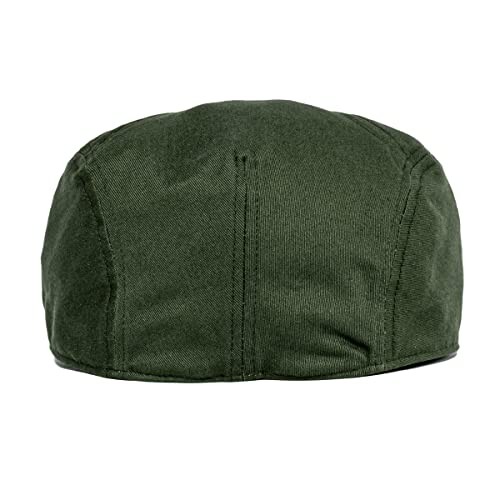 BOTVELA Men Cotton Twill Newsboy Flat Ivy Driving Hat Fitted 7 3/8 Army Green