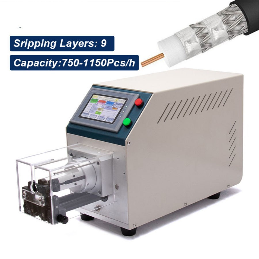 EW-06F coax cable stripping machine semi-automatic coaxial wire stripper machine