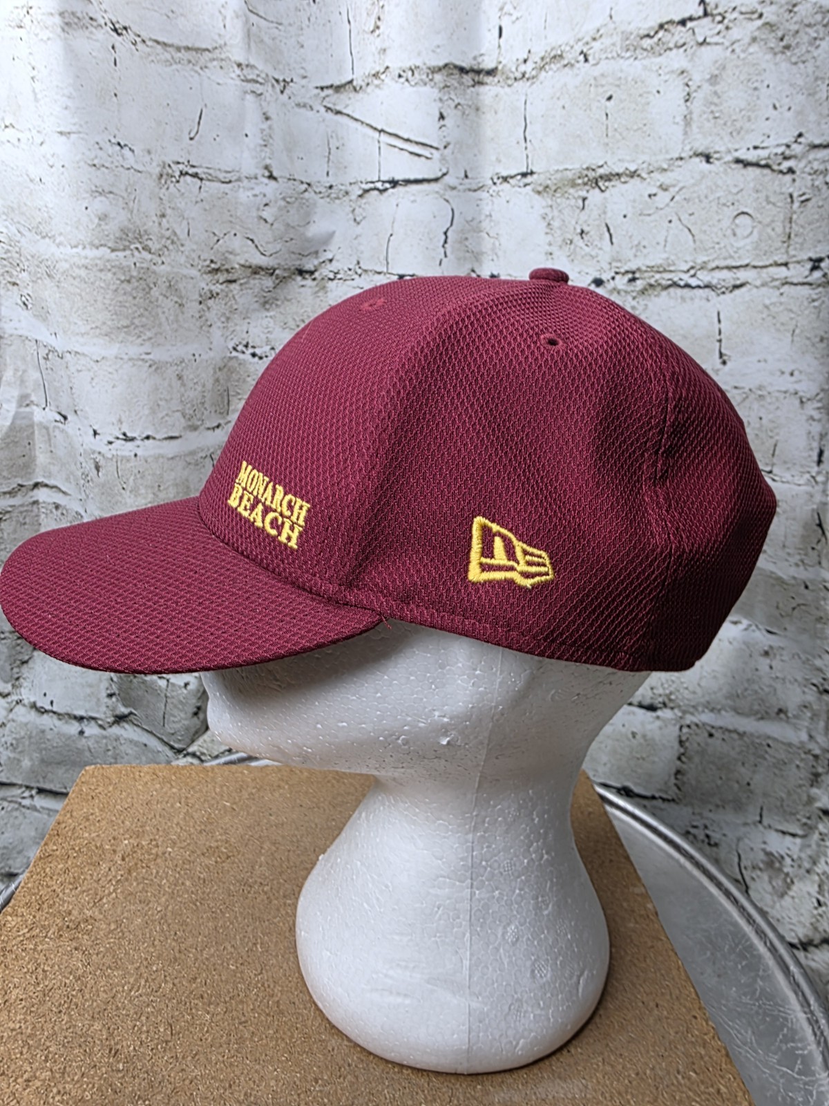 Monarch Beach Golf Hat Cap by New Era Adjustable Snapback Polyester Red