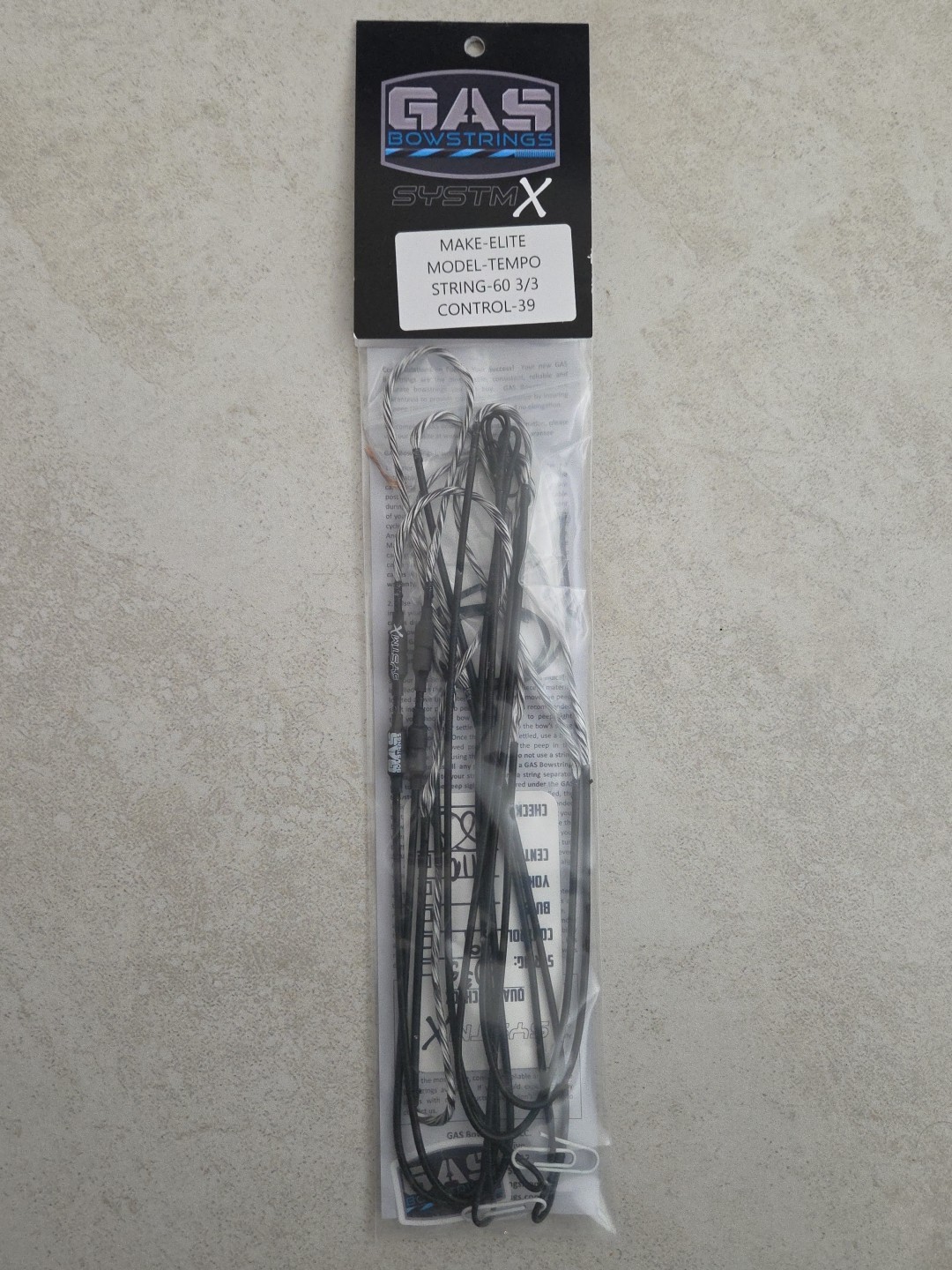 GAS System X String Set For Elite Tempo