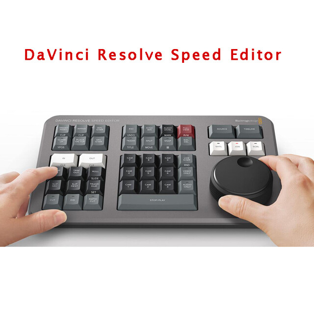 Blackmagic Design DaVinci Resolve 17 Studio Speed Editor Keyboard Bluetooth USB
