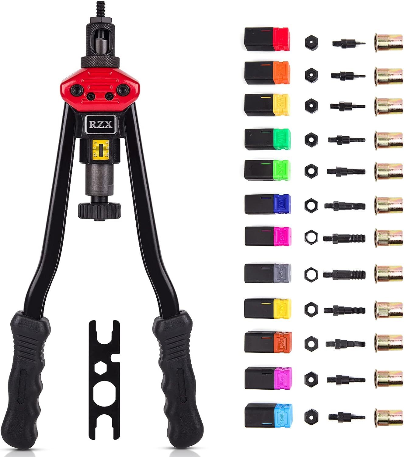 Herramienta Para Tuercas Remachables De 16 "Remachadora Ciega Manual, Rivnut...