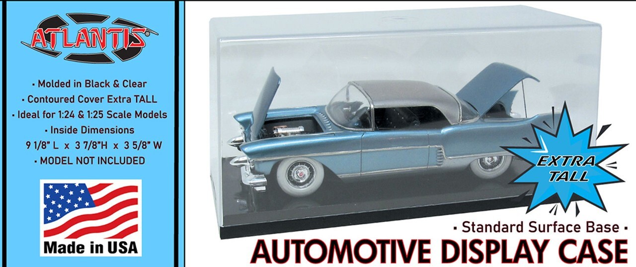 Car Truck 1/24 1/25 scale Extra Tall Standard Base Display Case Atlantis Models