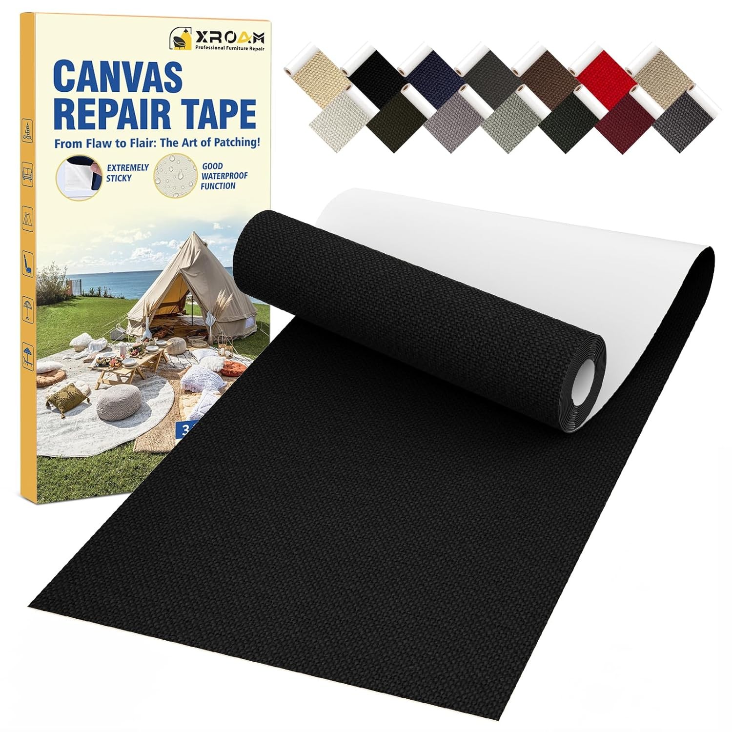 Waterproof Canvas Repair Tape Heavy Duty Fabric Patch