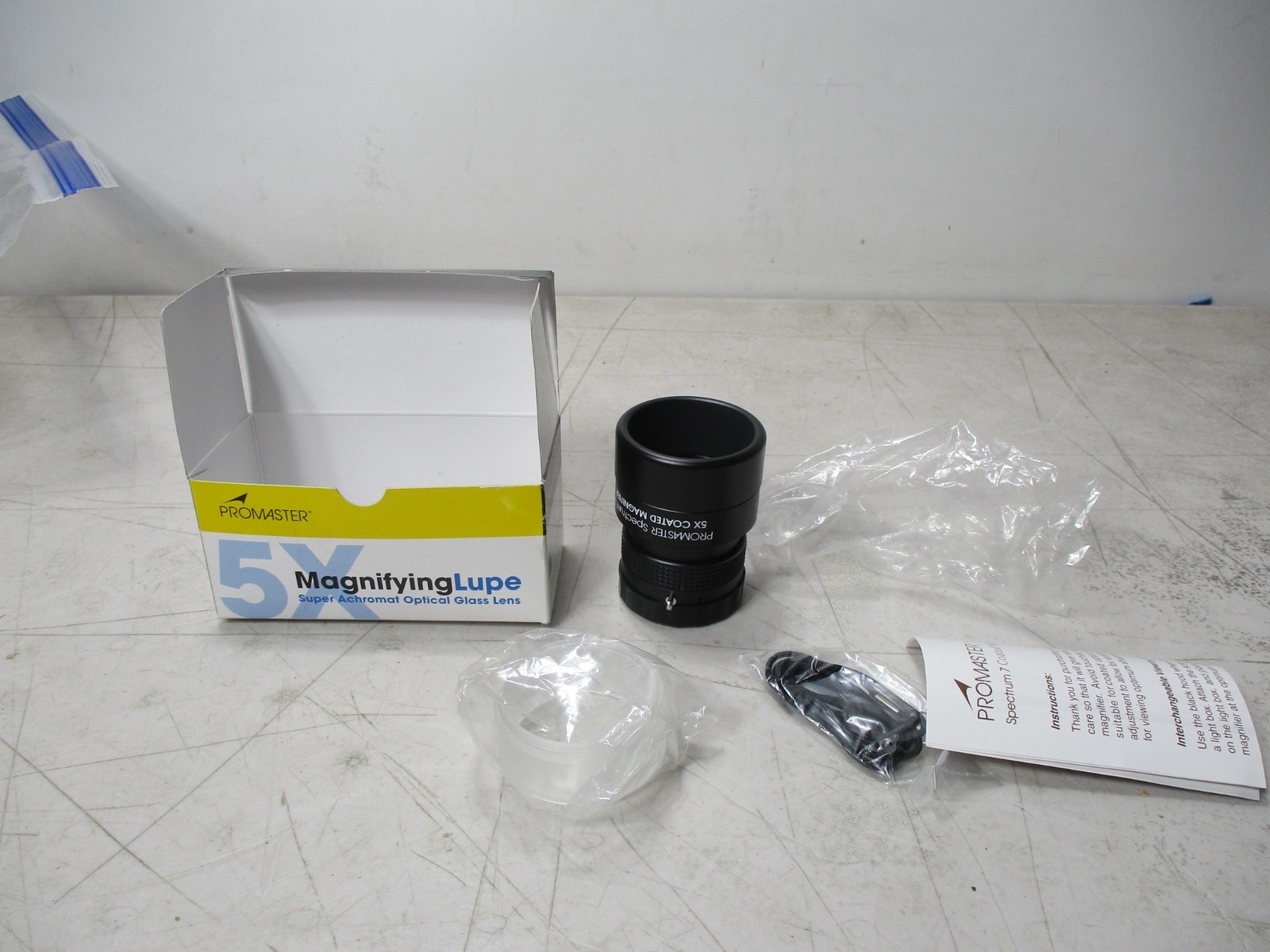 m26) +MINT+ Promaster Spectrum 7, 5X Coated Magnifier Appears New In Orig Box