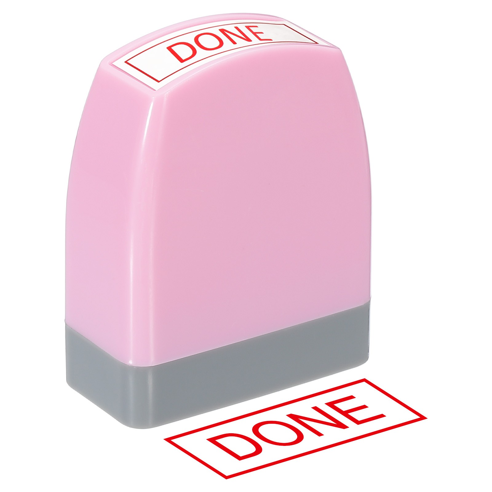 Done Notice Stamp, Office Stamp Pre Inked Stamp, Pink