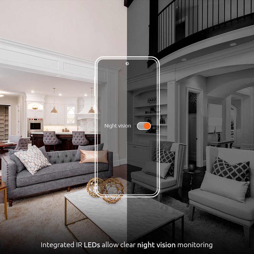 NexxtHome Smart Wi-Fi Indoor 2K PTZ Security Camera