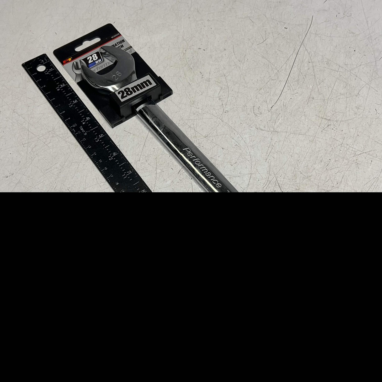 PERFORMANCE TOOLS Combination Wrench Corrosion Resistant 28mm Chrome W30028