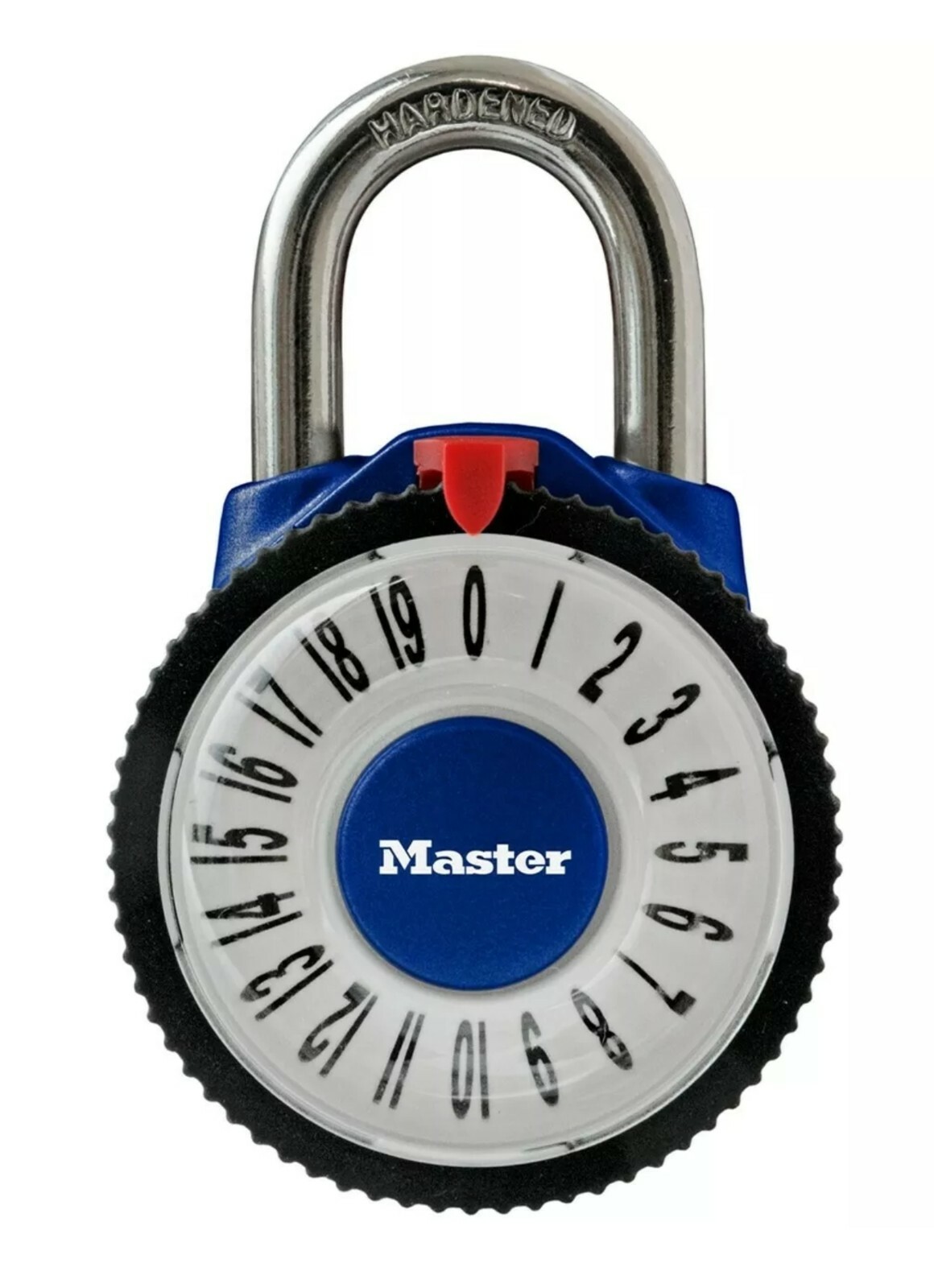 NEW! Master Lock Magnified Combination Dial Padlock (Blue or Red)