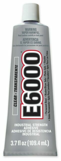E6000 INDUSTRIAL STRENGTH CLEAR GLUE CRAFT  ADHESIVE 3.7 OZ(gl600)