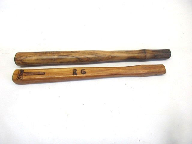 2 Vintage ball peen mini sledge hammer wood handles