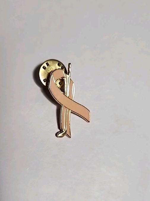 Breast CANCER Awareness GOLF Club Enamel Lapel Pin Support PINK Tie Tack Women