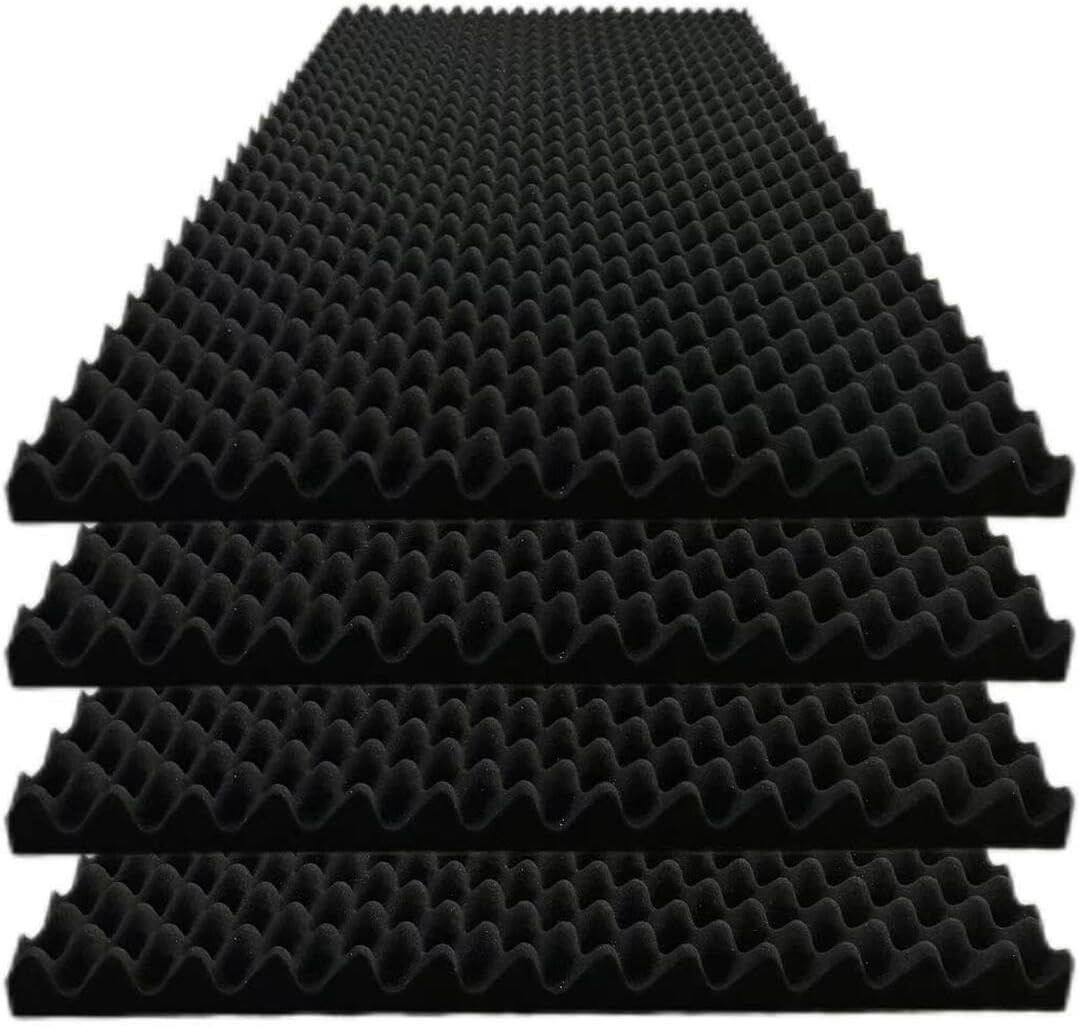 Pack Egg Crate Foam Sound Proof Foam Panels for Walls,48''X24''X2'' Inch Acousti