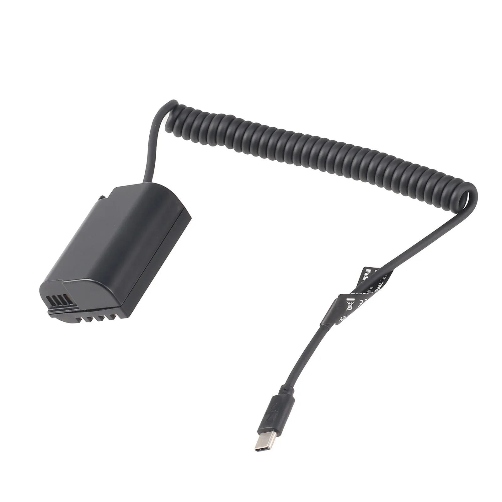 New Black USB-C to DMW-BLK22/DCC17 Dummy Battery Power Cable For Panasonic GH3