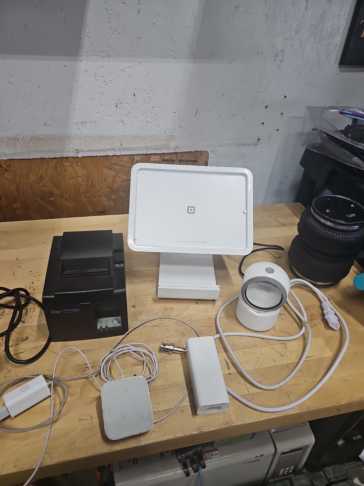 Square Stand Only for Apple iPad  - White model# 5089 Scanner  Printer