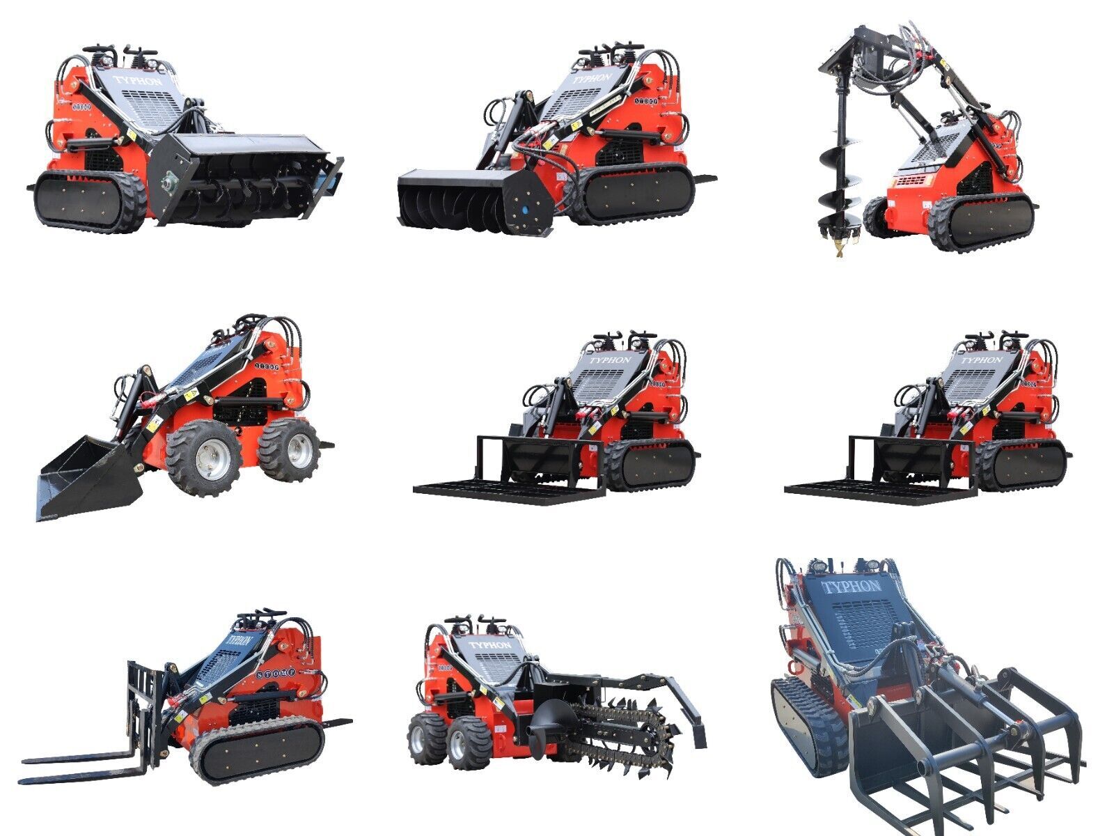 Loader Fork Pallet mini skid steer loader attachments for TYPHON STOMP SKIDSTEER