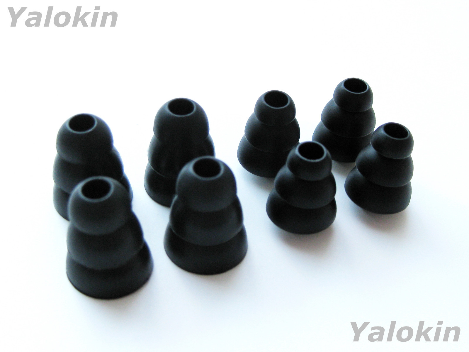 8pcs (M-SLB) Triple Flange Replacement Eartips for Shure AONIC 215 True Wireless
