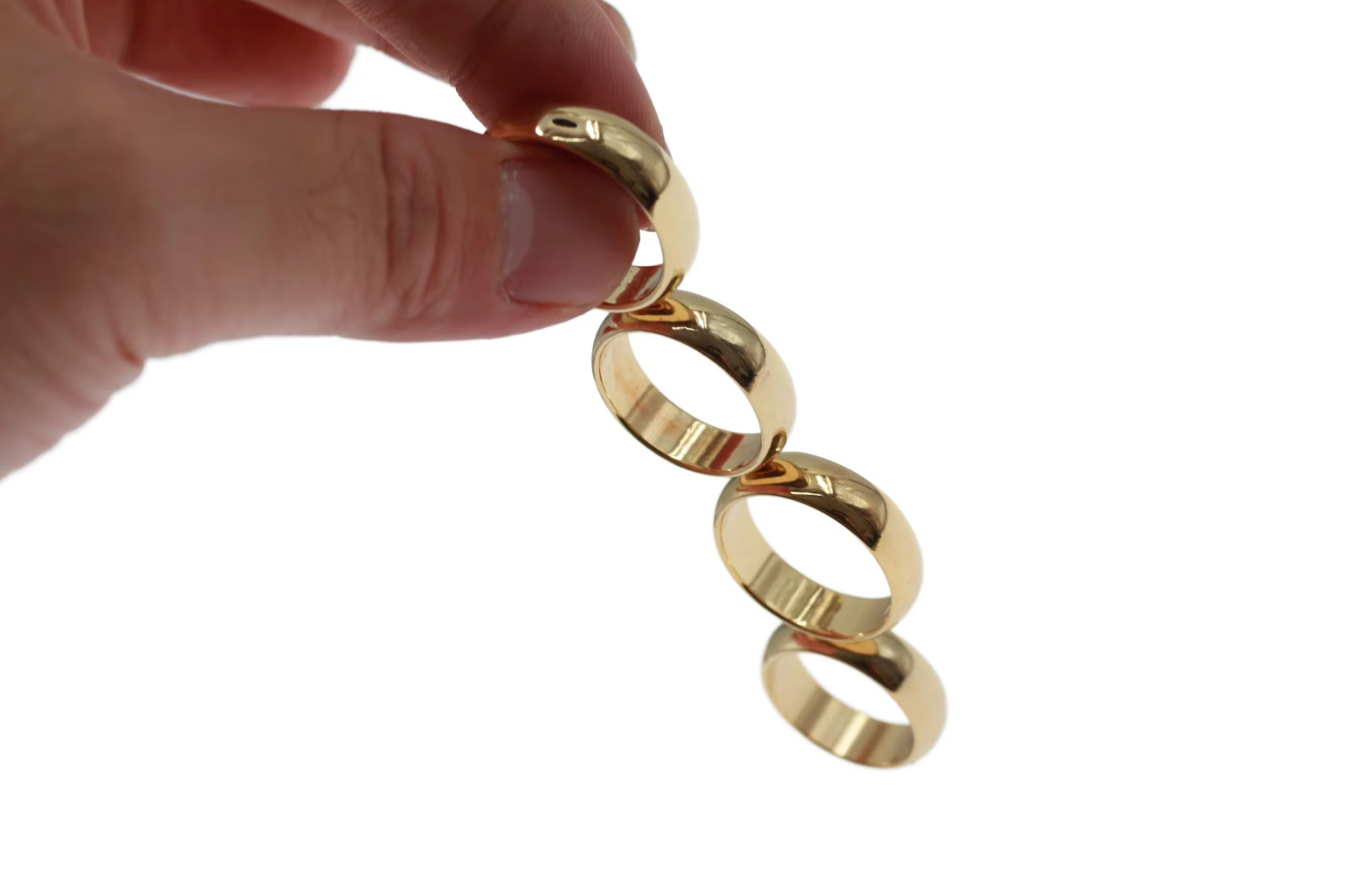 Magic Trick Magnetic Ring Vanishing Tricks Gold Color T16