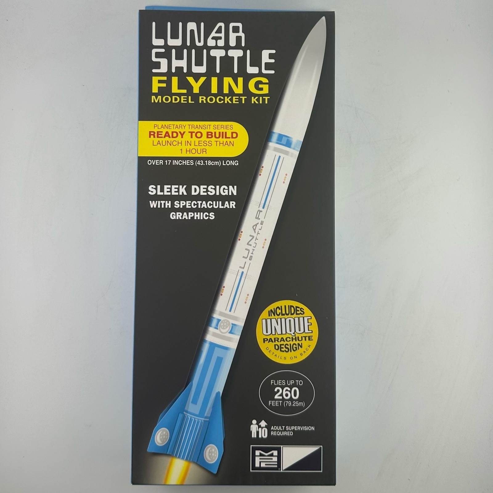 MPC Lunar Shuttle Flying Model Rocket Kit Factory Sealed Ready to Build Round 2