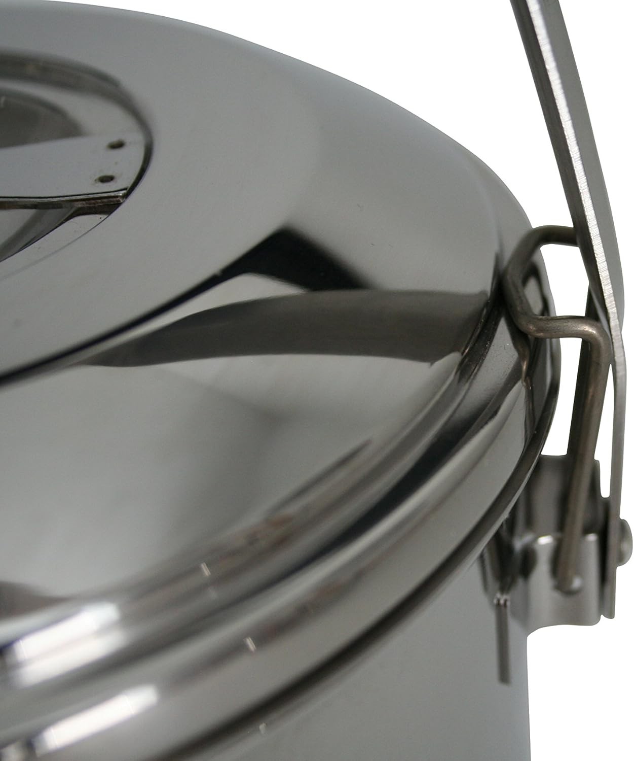 Stainless Steel Zebra Loop Handle Pots w/ Locking Lid - Allows Stacking Together