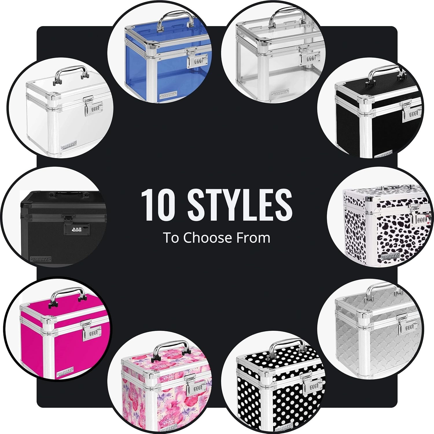 Combination Security Lock Box for Documents and Valuables - Durable & Portable