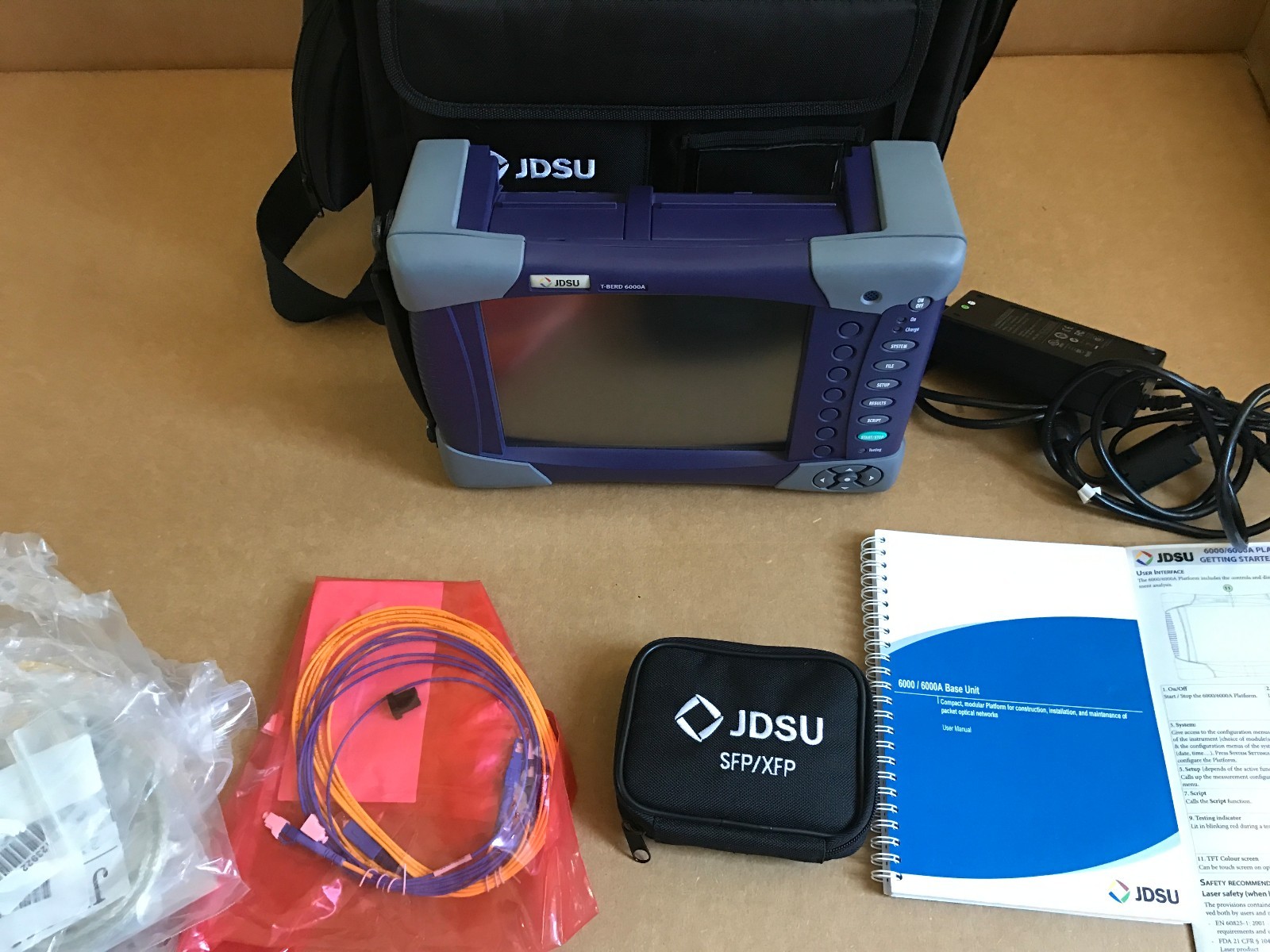 JDSU T-BERD 6000A EM MSAM C1004 10Gig WAN LAN Ethernet Tester 6000 w/Accessories