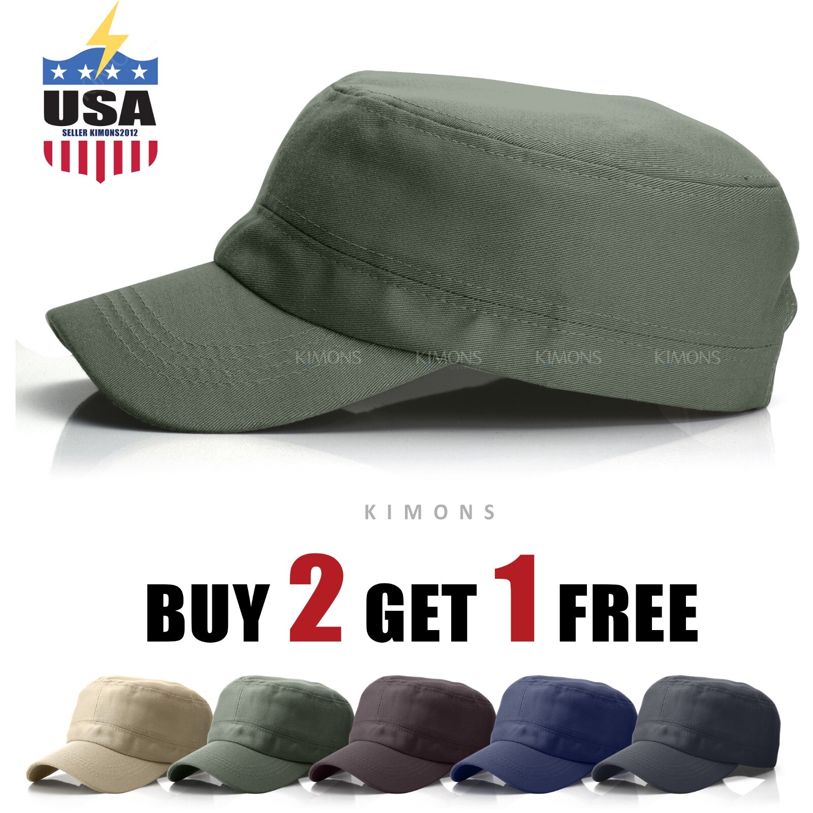 Men Cap Army Hat Cadet Castro Military Patrol Summer Truck Camo Baseball AC