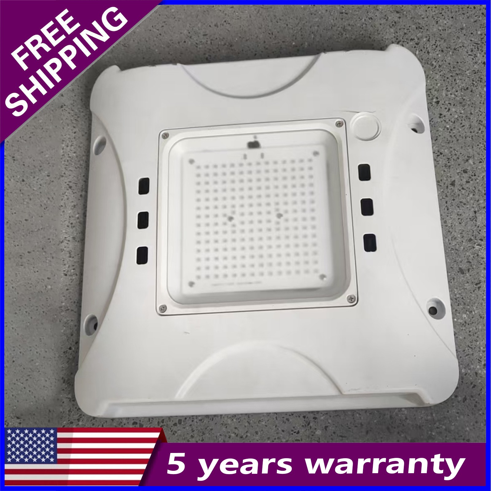 150W LED Gas Station Canopy Light Parking Lot Garage Lamp 5000K 21000LM 15"x15"