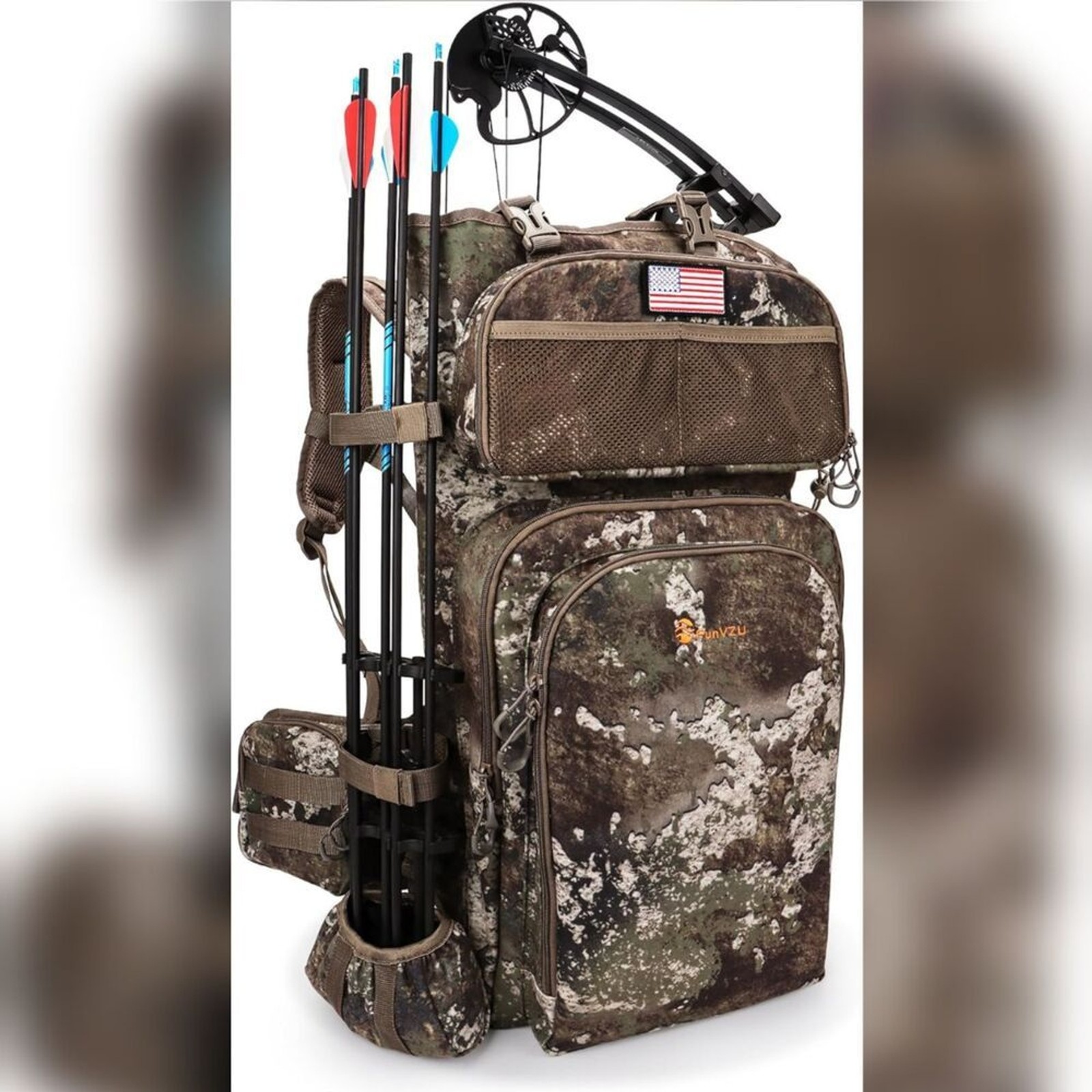 Hunting Backpack for Men Saddle Hunting Bag Bow Holder Large Compound Bow Pack