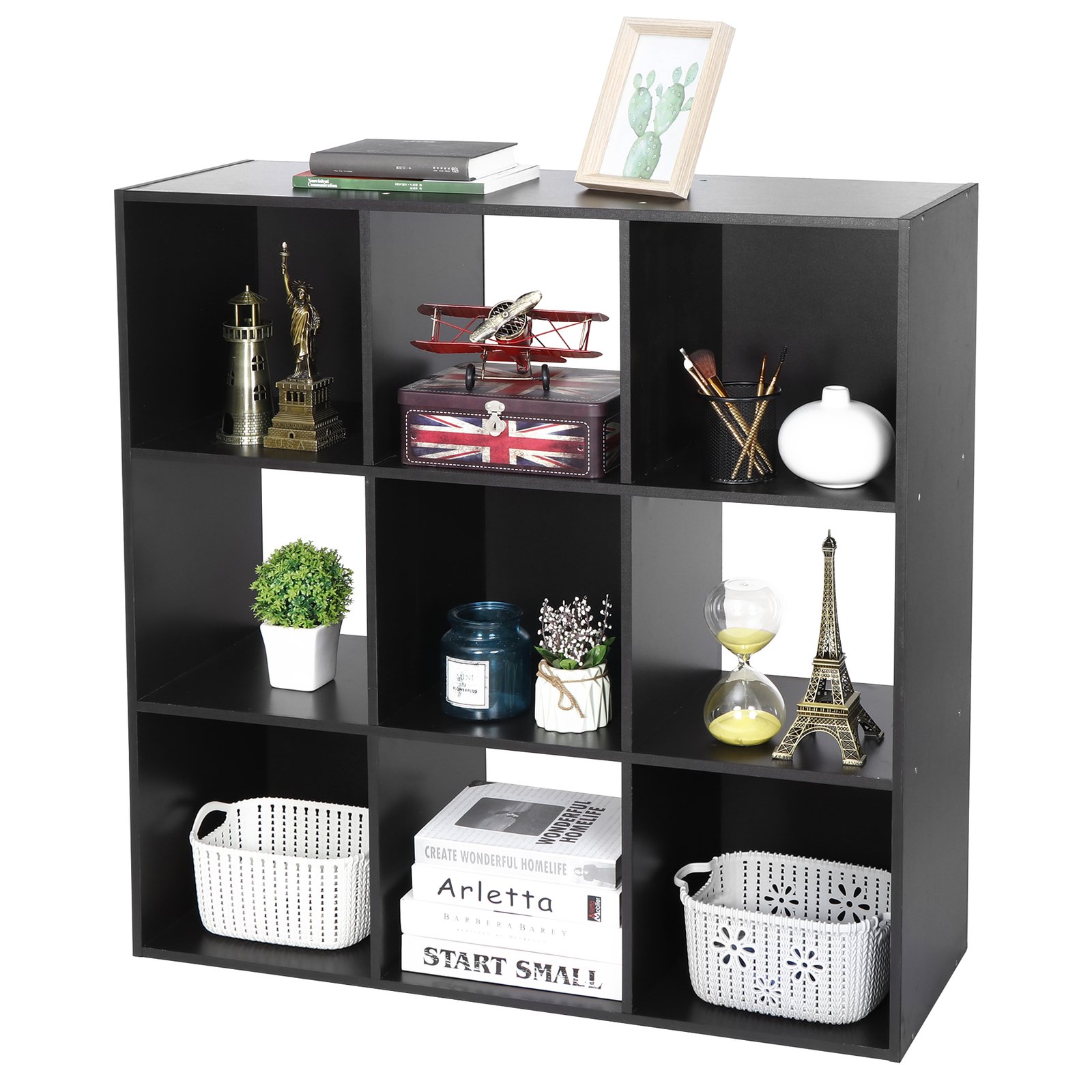 9 Cube Storage Clothes Storage Home Decoration Bookshelf Storage Cabinet 3 Tier