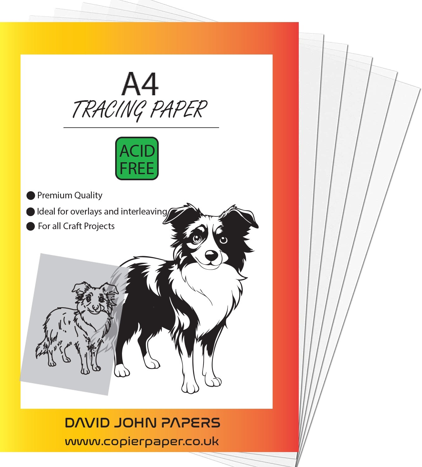 Vellum Translucent Tracing Paper A4 50/100 Sheets 63GSM Drawing Art Calligraphy