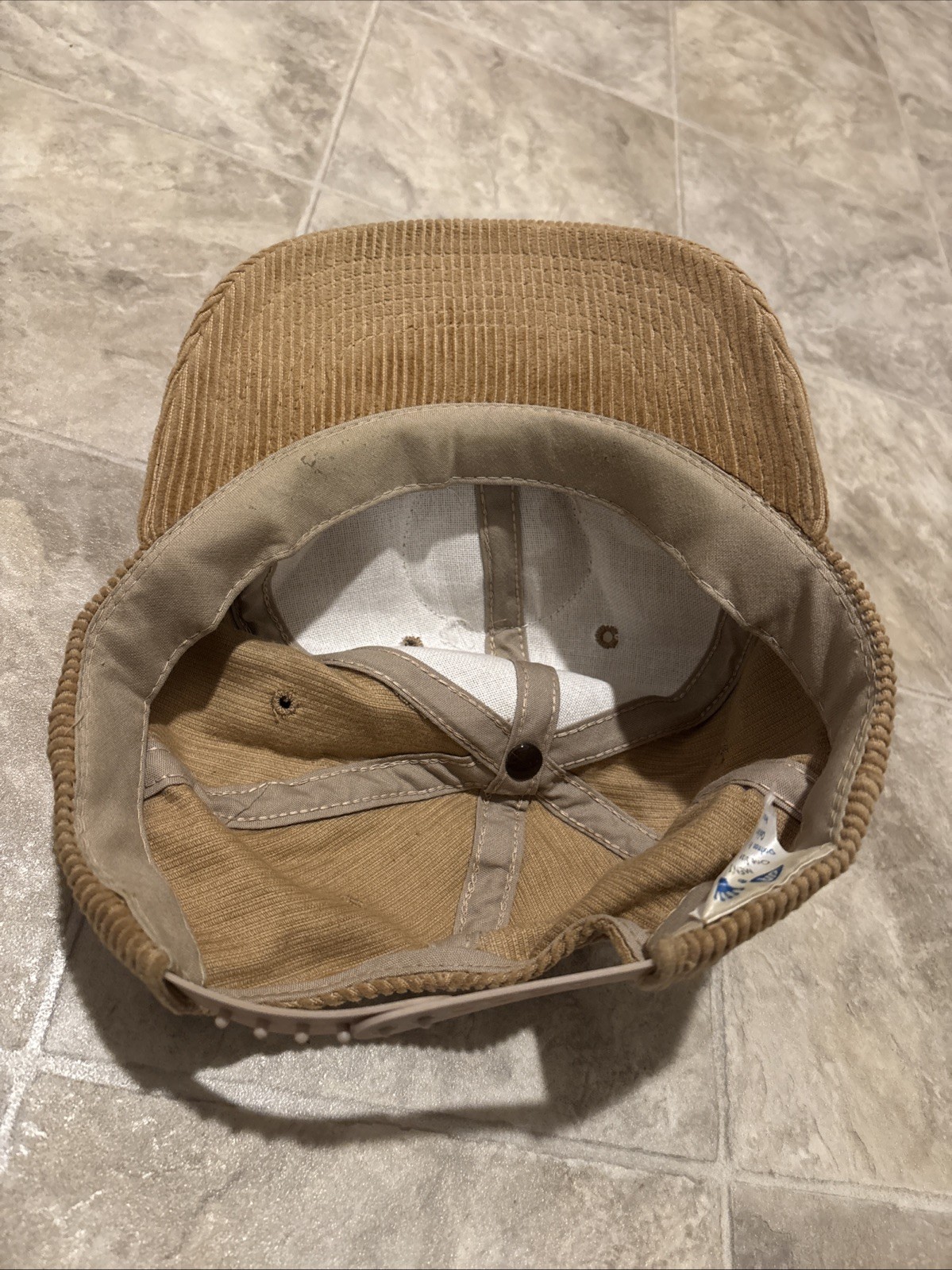 Vintage California Waterfowl Association Hat Duck Hunting Rare Corduroy Pintail