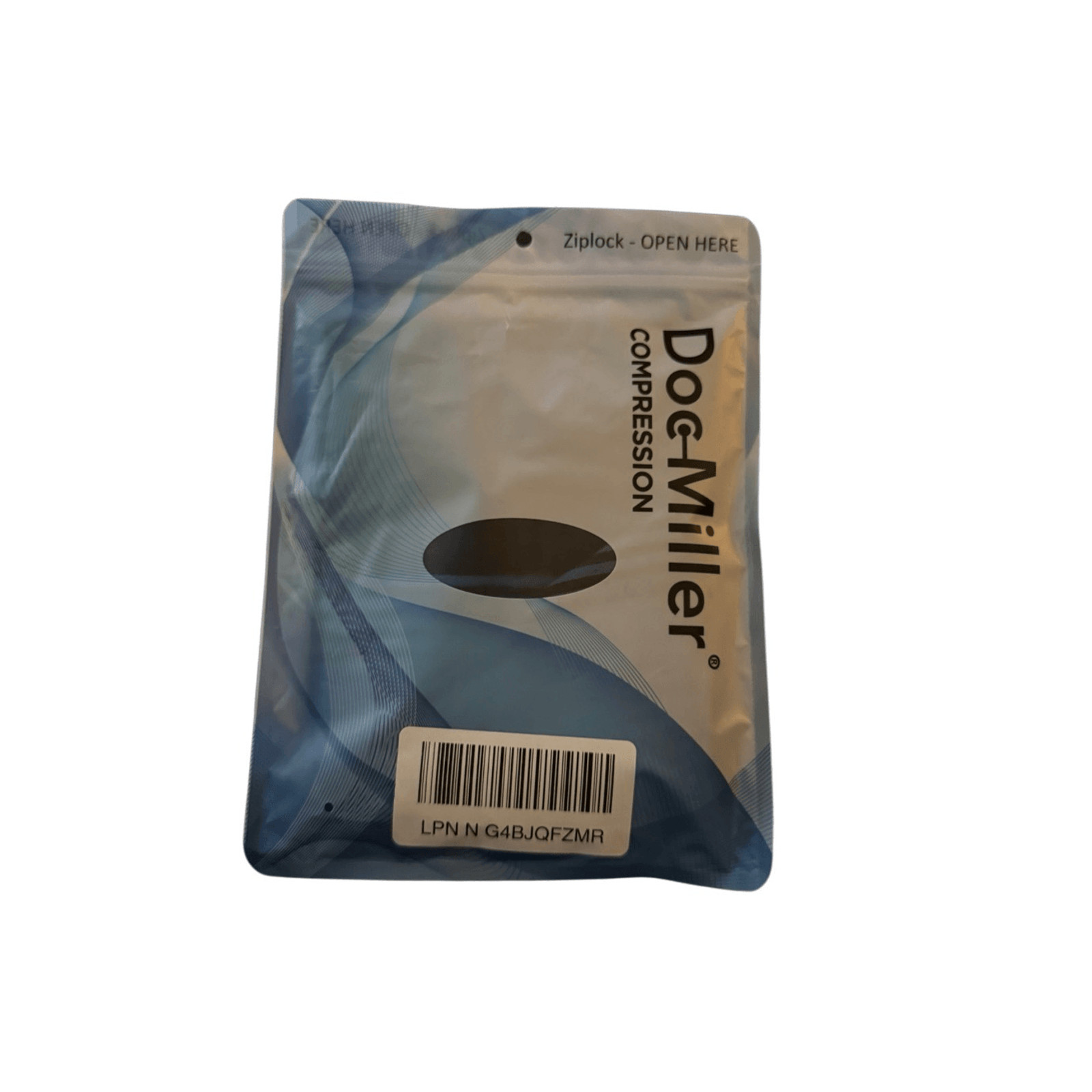 Doc Miller Open Toe Compression Sleeve 1 Pair Black Blue Blue Size XXl