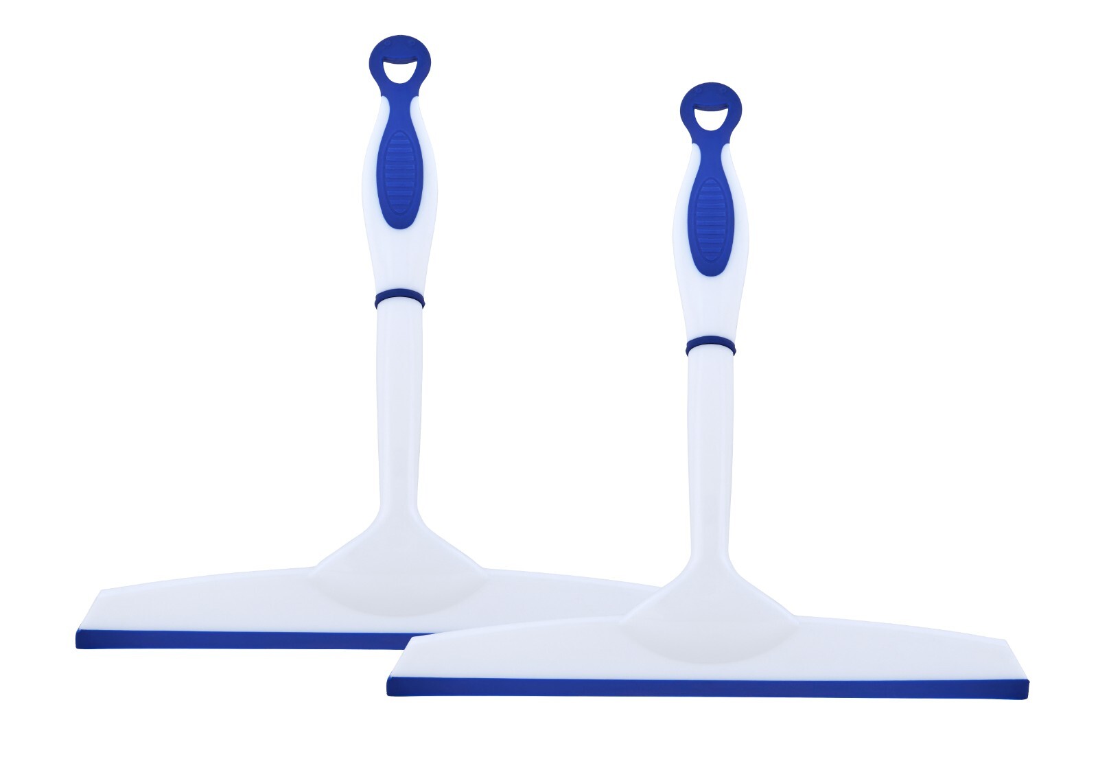 Superio 10" Window Rubber Squeegee with Hanging Loop, 2 pack Blue